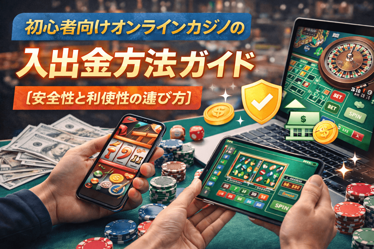 初心者向けオンラインカジノの入出金方法ガイド【安全性と利便性の選び方】